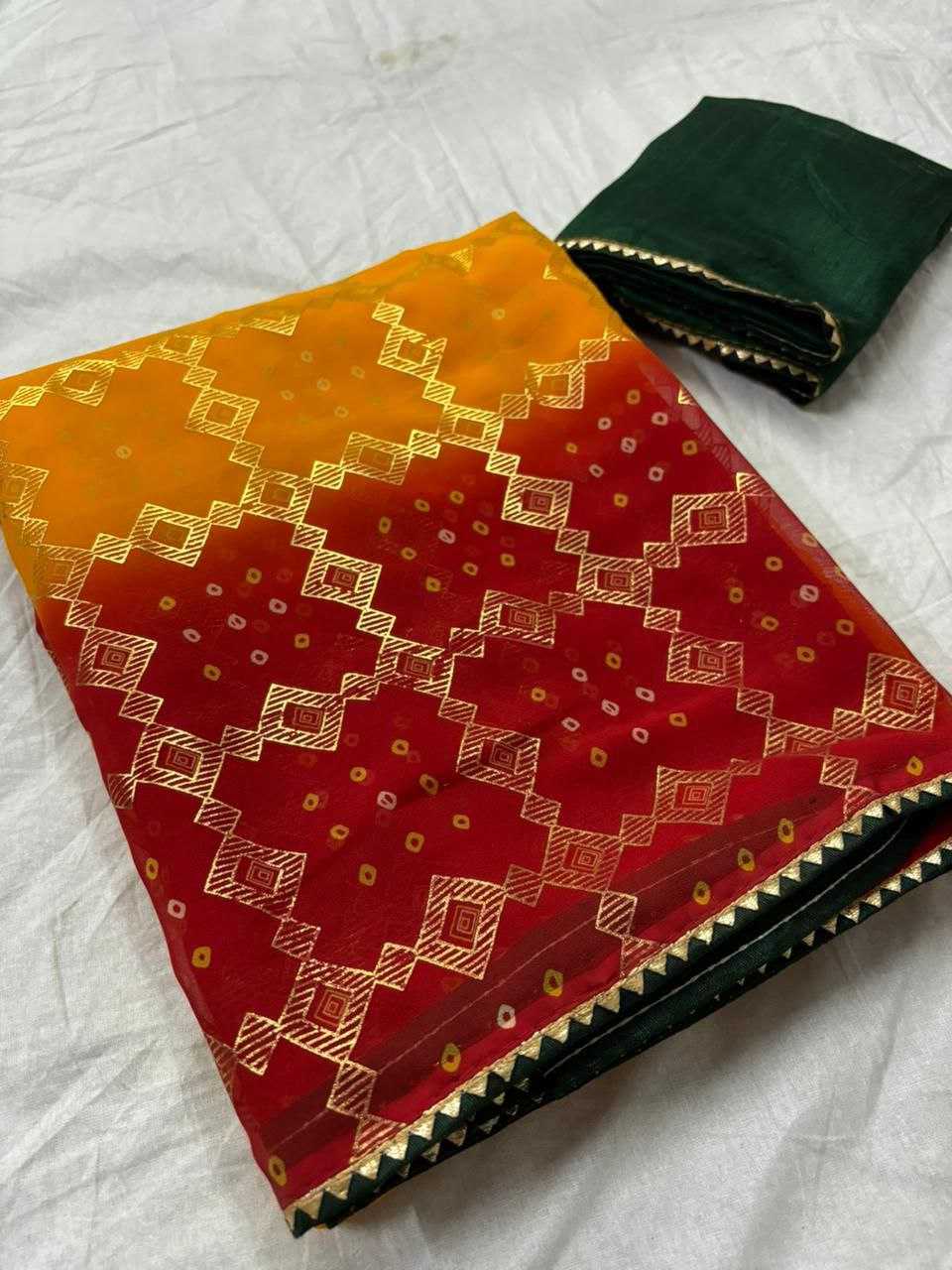 YNF GEORGETTE PVC Foil WHOLESALE SAREES MANUFACTURER