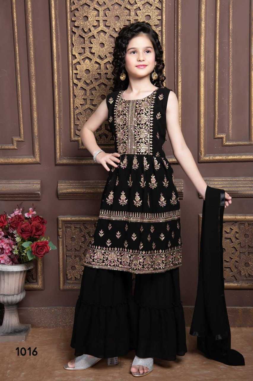 YNF GEORGETTE KSB 1016 WHOLESALE KIDS SHARARA MANUFACTURER     