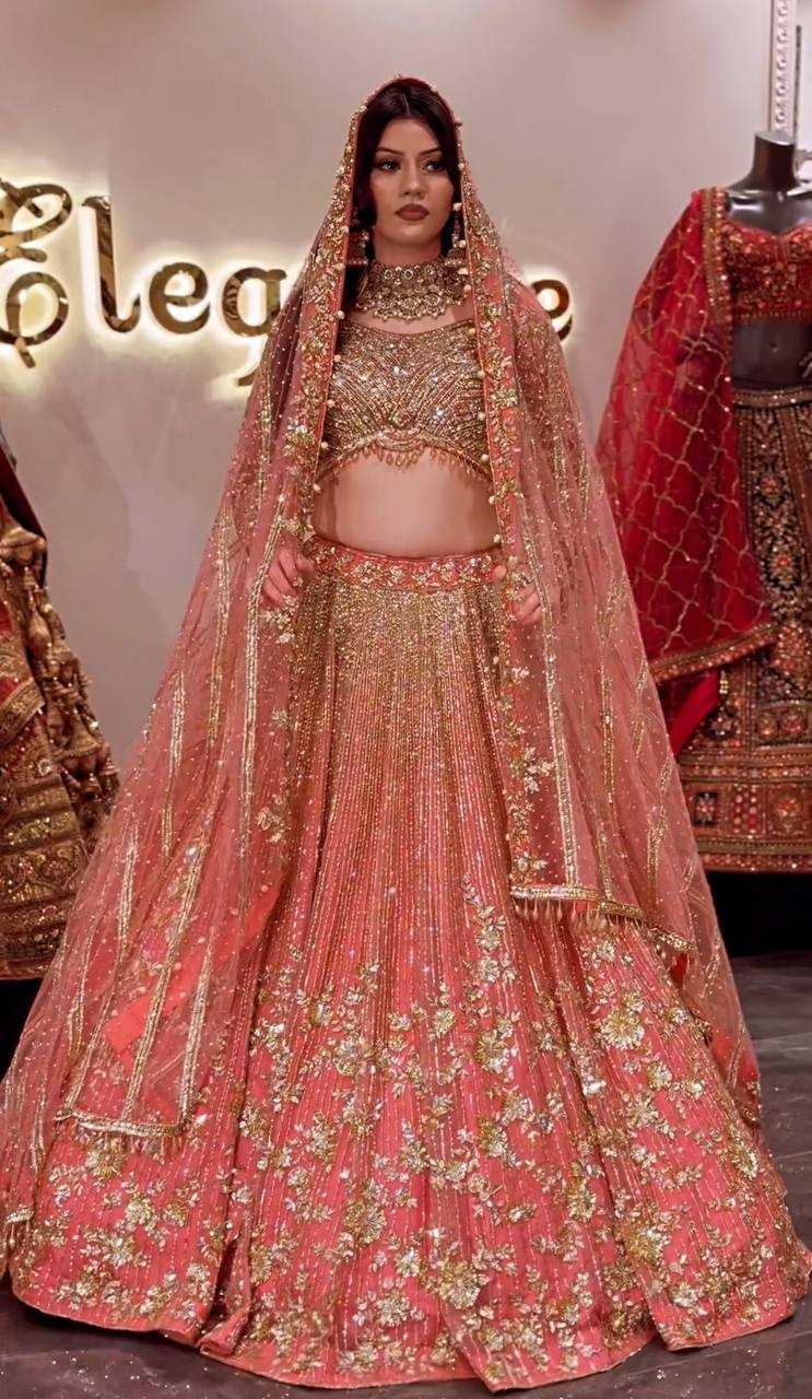 YNF NET VDD 5004 WHOLESALE LEHENGAS MANUFACTURER 