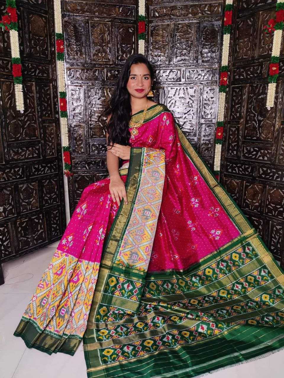 YNF PATOLA SILK RRI IKKAT WHOLESALE SAREE MANUFACTURER