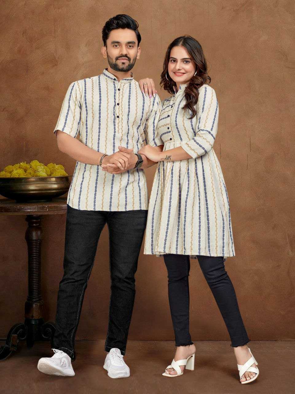 YNF COTTON WTX MAJANU COPLE WEAR WHOLESALE MENS SHIRTS & FEMALE KURTIS MANUFACTURER              