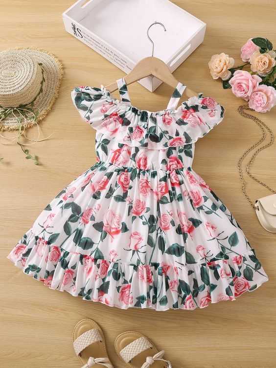 YNF CREPE RPVR FROCK KIDS WEAR WHOLESALE KIDS FROCKS EMANUFACTURER