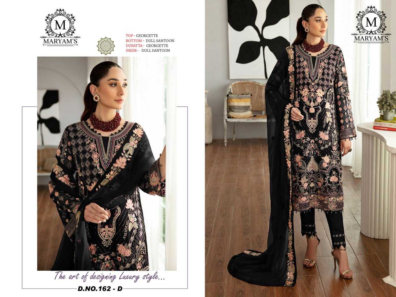 YNF FAUX GEORGETTE KAL 162 SUITS & DRESSES WHOLESALE UNSTITCHED SUITS EMANUFACTURER