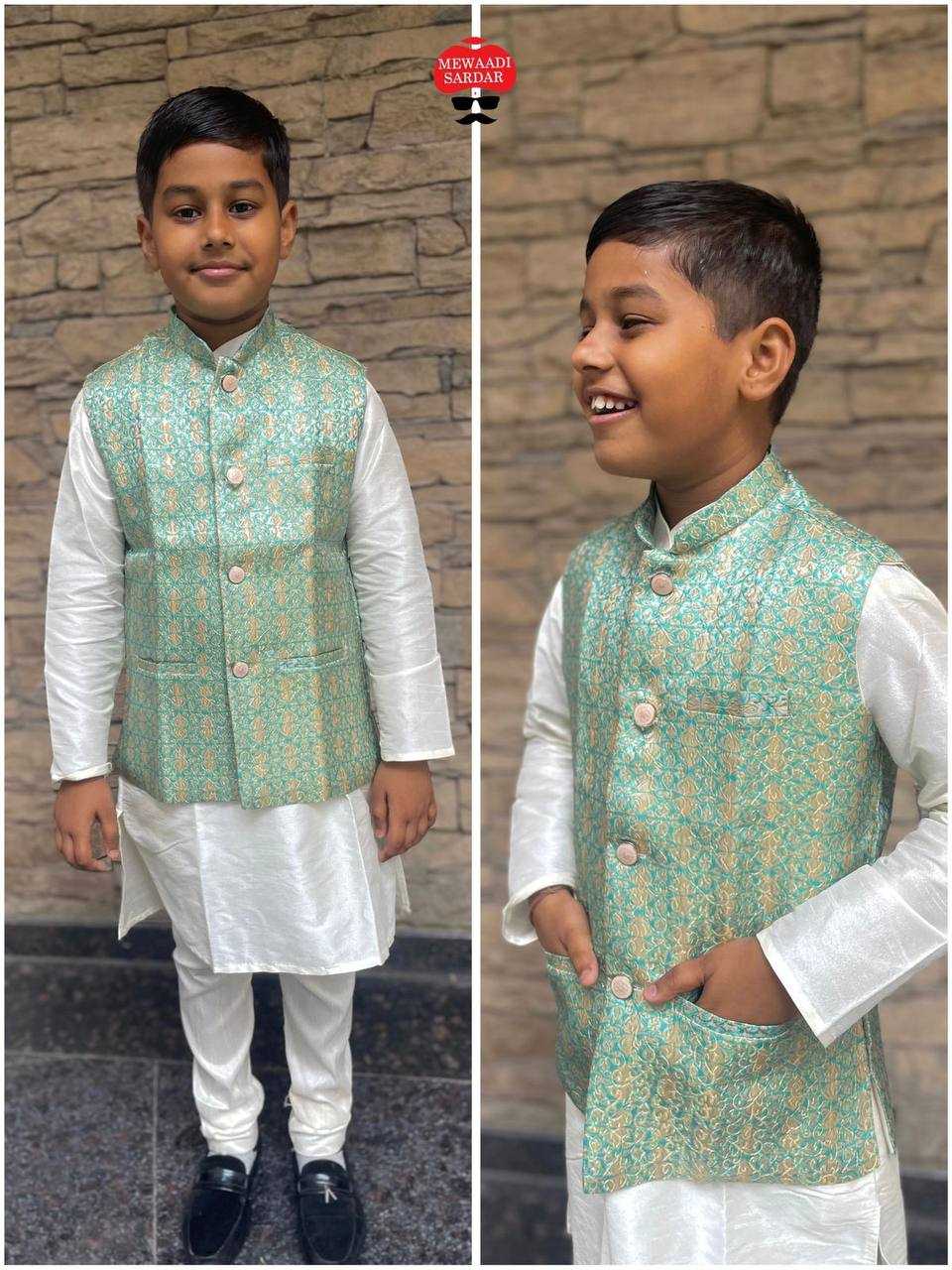 YNF SOFT SILK INL 257 KIDS WEAR WHOLESALE BOYS KURTA PYJAMA EMANUFACTURER