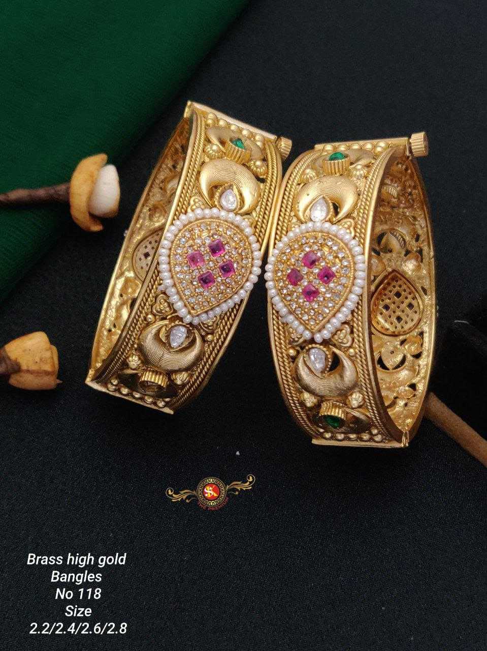 YNF BRASS 93A WOMENS JEWELLERY WHOLESALE DESIGNER BANGLES MANUFACTURER