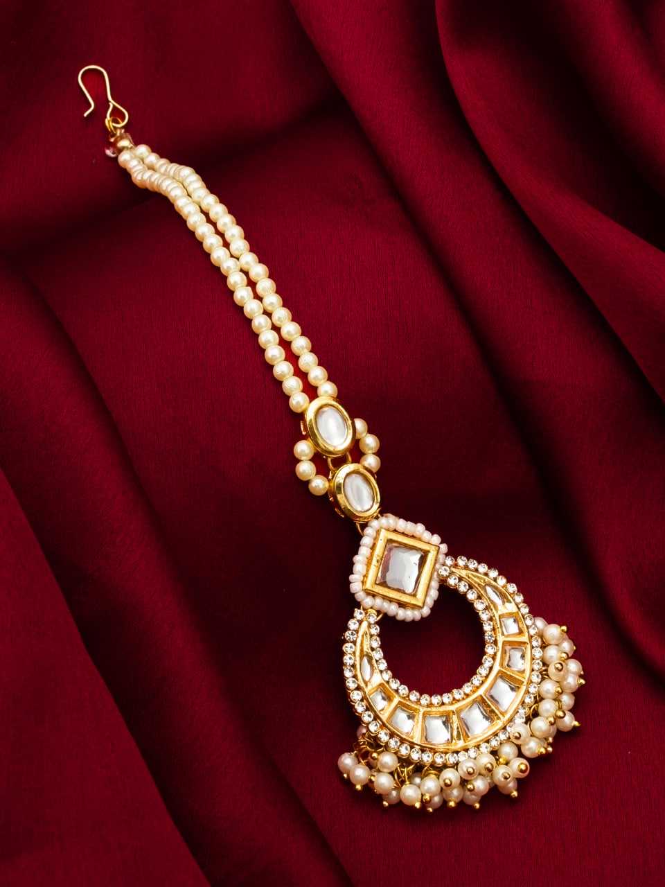 YNF BRASS LOX 6227 WOMENS JEWELLREY WHOLESALE MAANG TIKKA MANUFACTURER