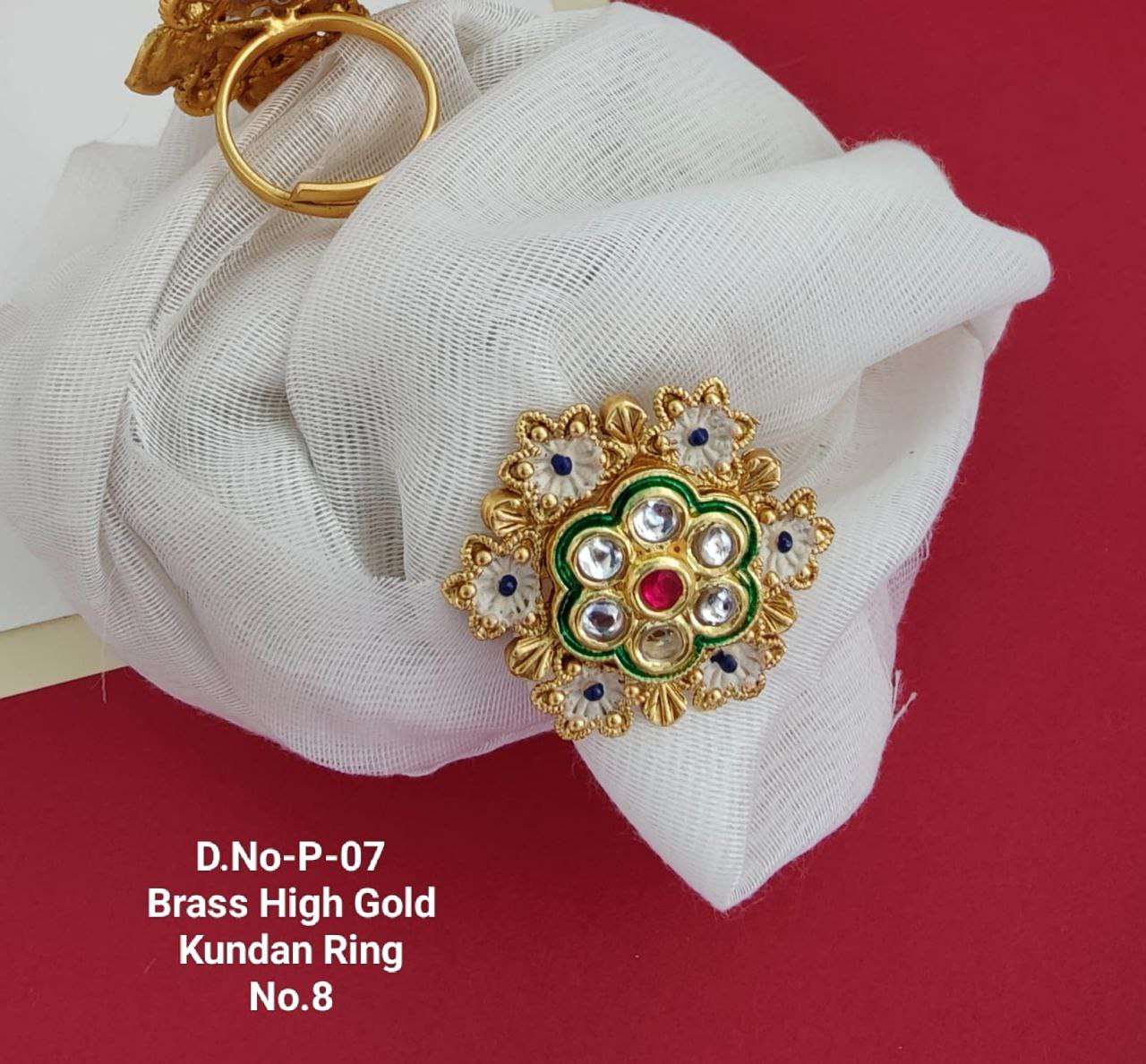 YNF BRASS KUNDAN1 WOMENS JEWELLREY WHOLESALE KUNDAN FINGER RINGS MANUFACTURER