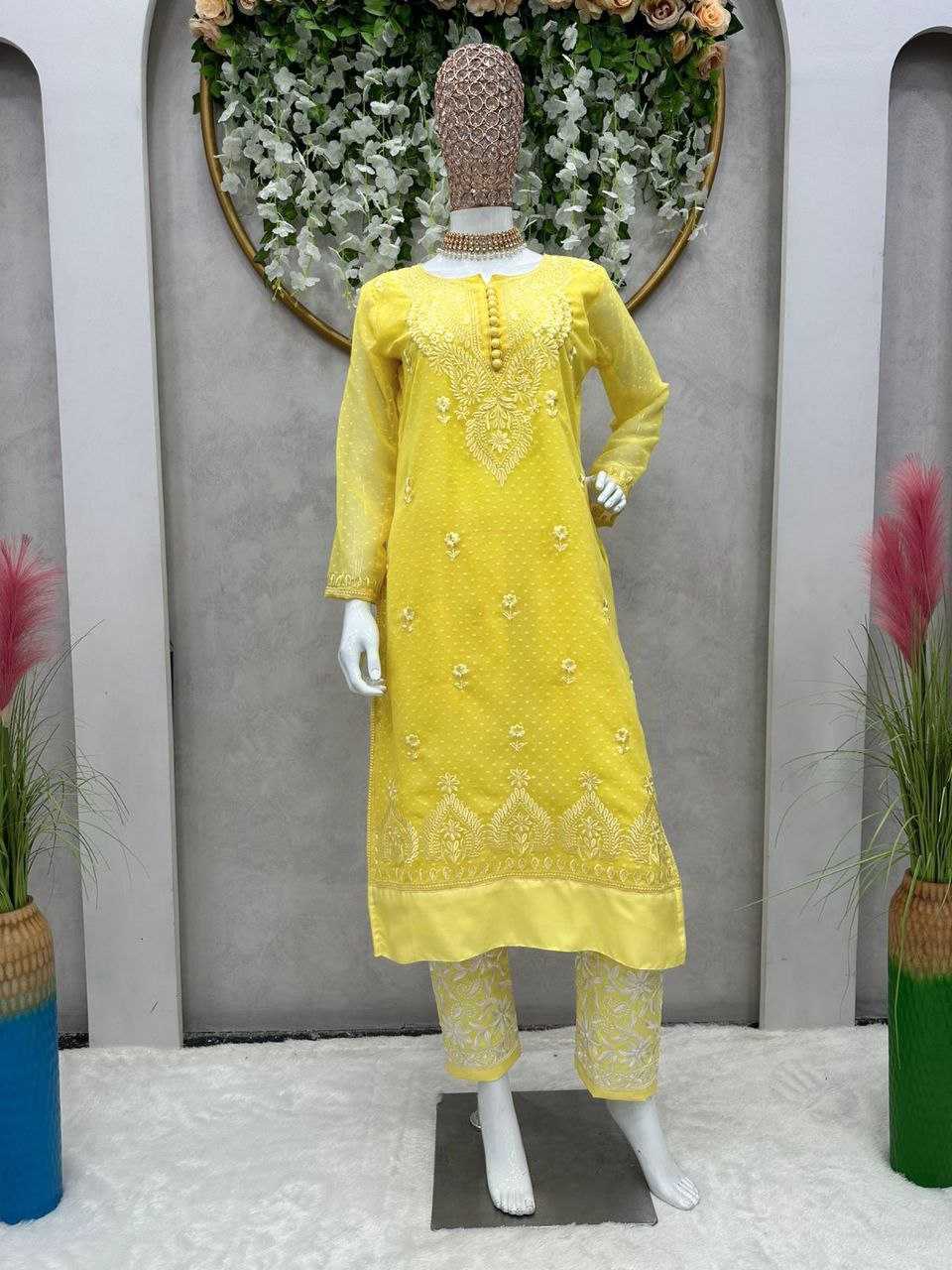 YNF CHIKANRIN 169 5571   KURTIS WHOLESALE PARTY WEAR KURTIS WITH CHIKAN KURTIS MANUFACTURER