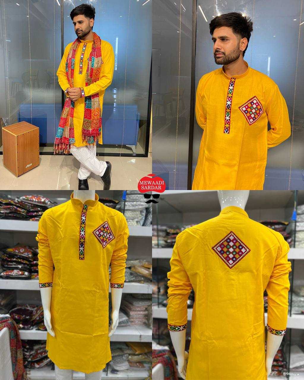 YNF COTTON INL 05 MENS WEAR WHOLESALE EMBROIDERED KURTA PAYJAMA MANUFACTURER