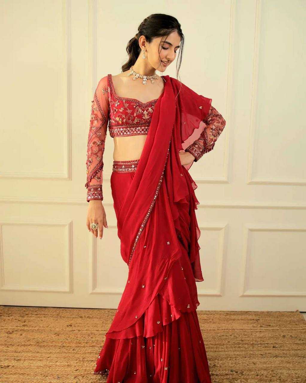 YNF FAUX GEORGETTE RIN110 94 LEHENGAS WHOLESALE LEHENGA SAREES FANCY TRADITIONAL EMBROIDERED LEHENGAS SAREES MANUFACTURER