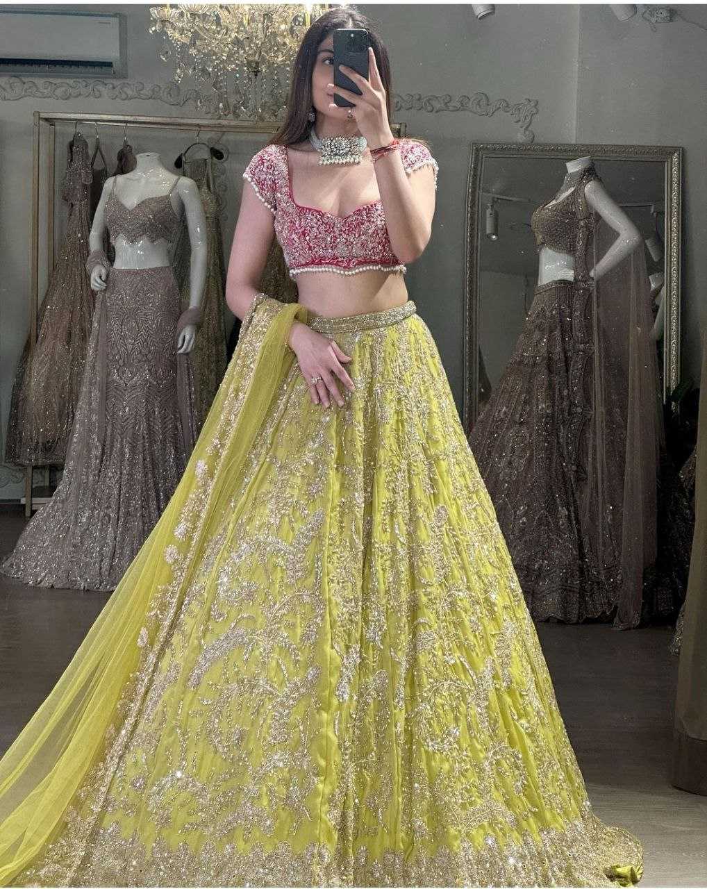 YNF GEORGETTE RIN121 987 LEHENGAS WHOLESALE TRADITIONAL FANCY EMBROIDERED LEHENGAS MANUFACTURER