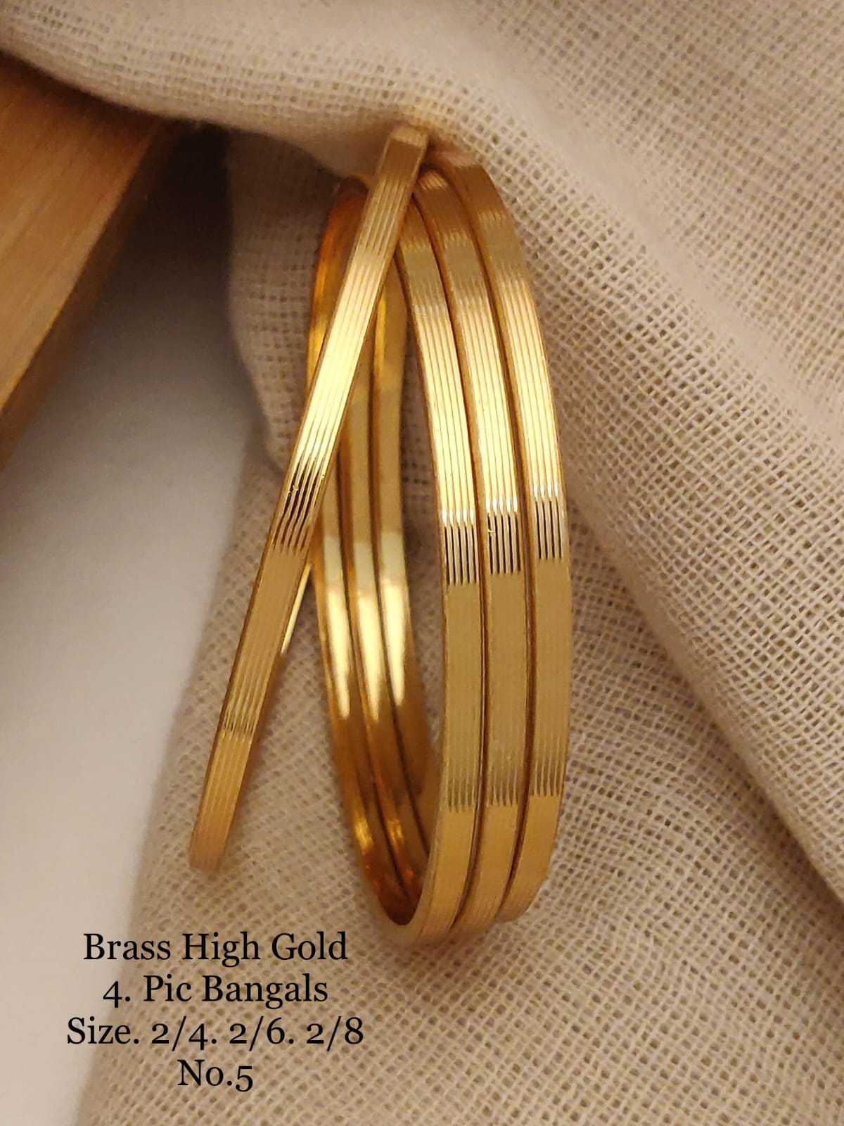 YNF BRASS 104A WOMENS JEWELLERY WHOLESALE FASHION BRASS GOLD BANGLES MANUFACTURER