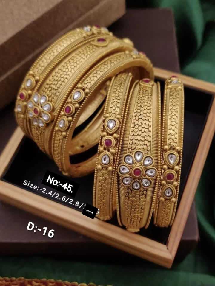 YNF BRASS 139A WOMENS JEWELLERY WHOLESALE RAJWADI BANGLES MANUFACTURER