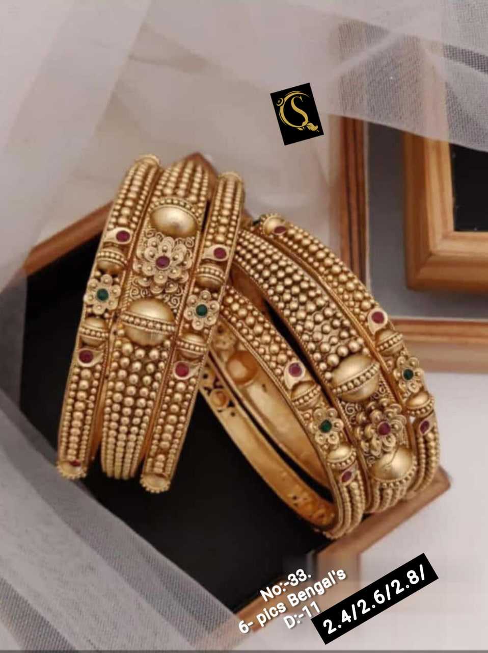 YNF BRASS 153A WOMENS JEWELLERY WHOLESALE RAJWADI BANGLES MANUFACTURER