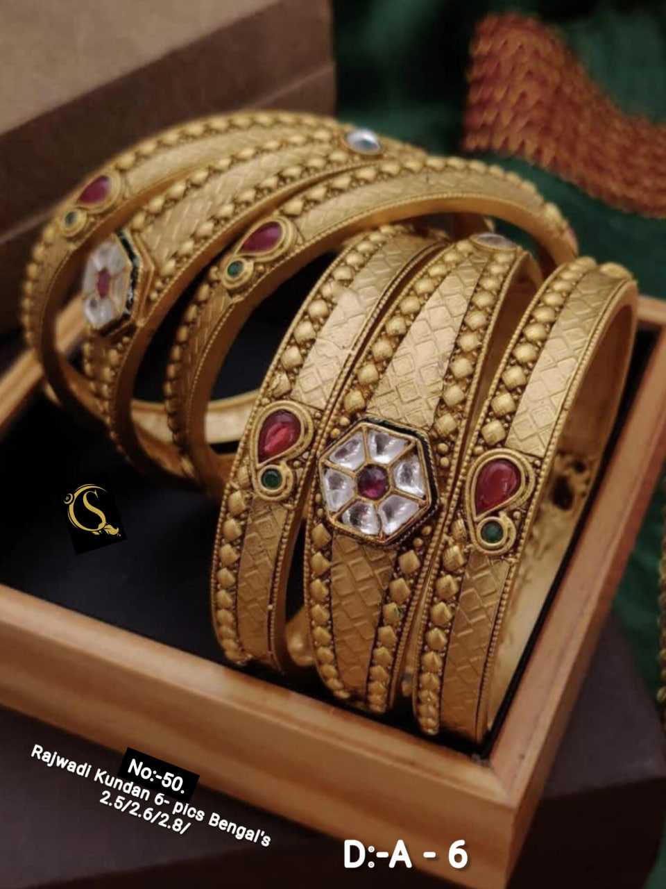 YNF BRASS 155A WOMENS JEWELLERY WHOLESALE RAJWADI BANGLES MANUFACTURER