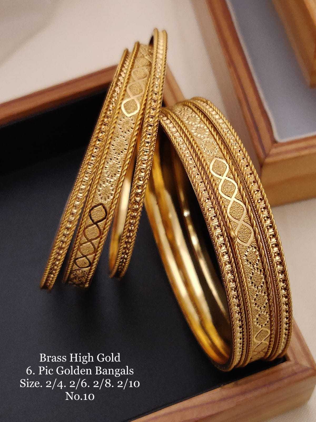 YNF BRASS 97A WOMENS JEWELLERY WHOLESALE FASHION BRASS GOLD BANGLES MANUFACTURER