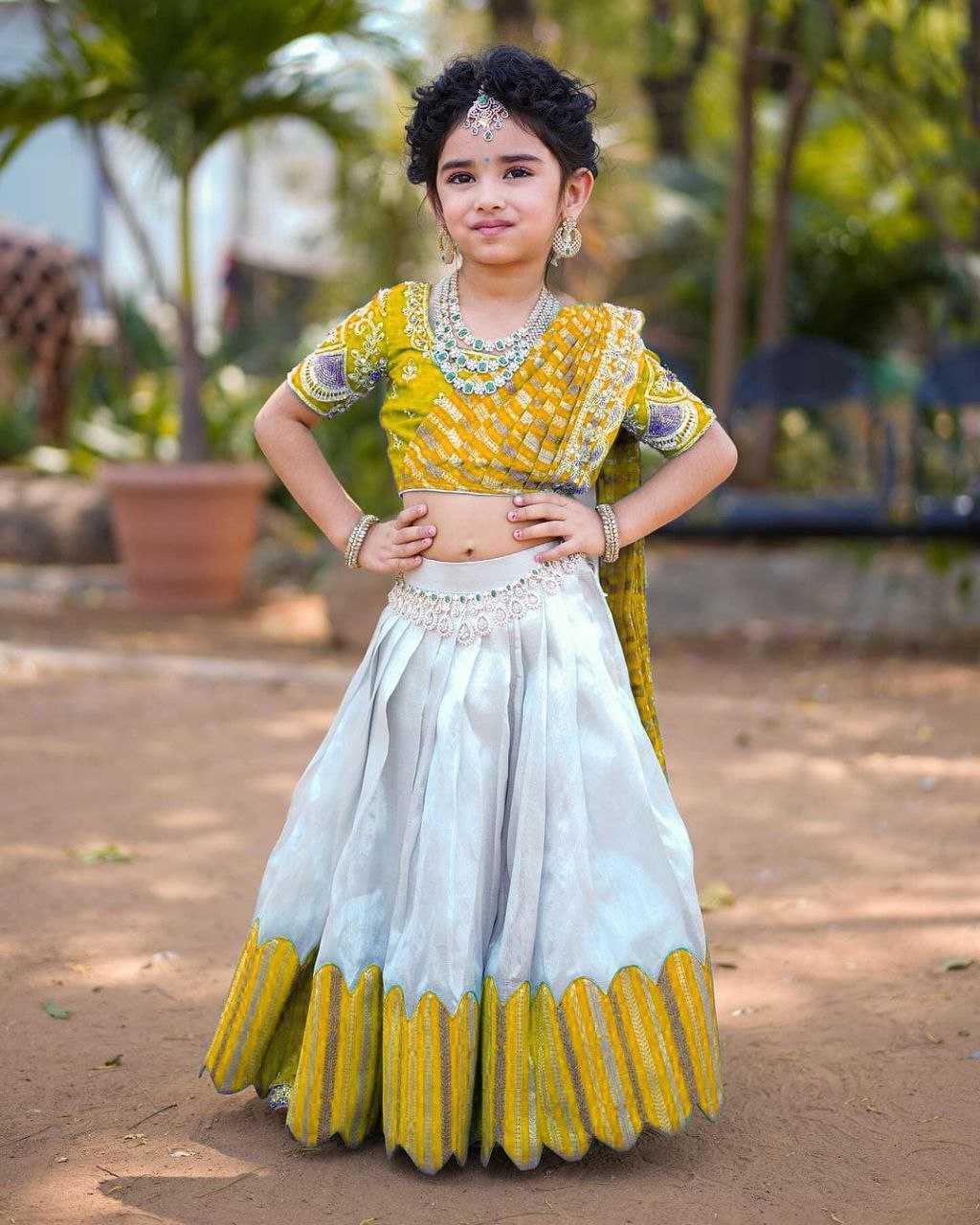 YNF CHINON SILK KESH168 MNT24 KIDS WEAE WHOLESALE KIDS LEHENGA KIDS ETHNIC WEAR KIDS TRADITIONAL OUTFITS KIDS FESTIVE WEAR MANUFACTURER