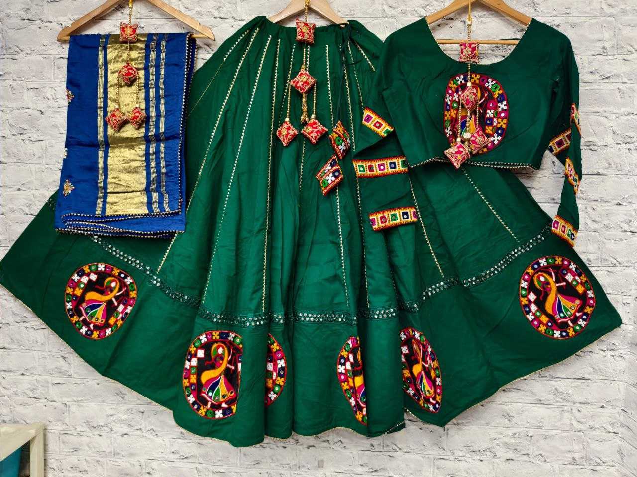 YNF COTON KESH179 AHB60 LEHENGAS WHOLESALE TRADITIONAL LEHENGA WITH BLOUSE GREEN LEHENGA MANUFACTURER