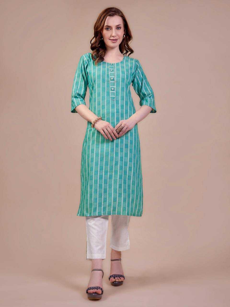 YNF COTTON RIN200 177 KKURTIS WHOLESALE CASUAL LONG COTTON LADIES KURTIS MANUFACTURER