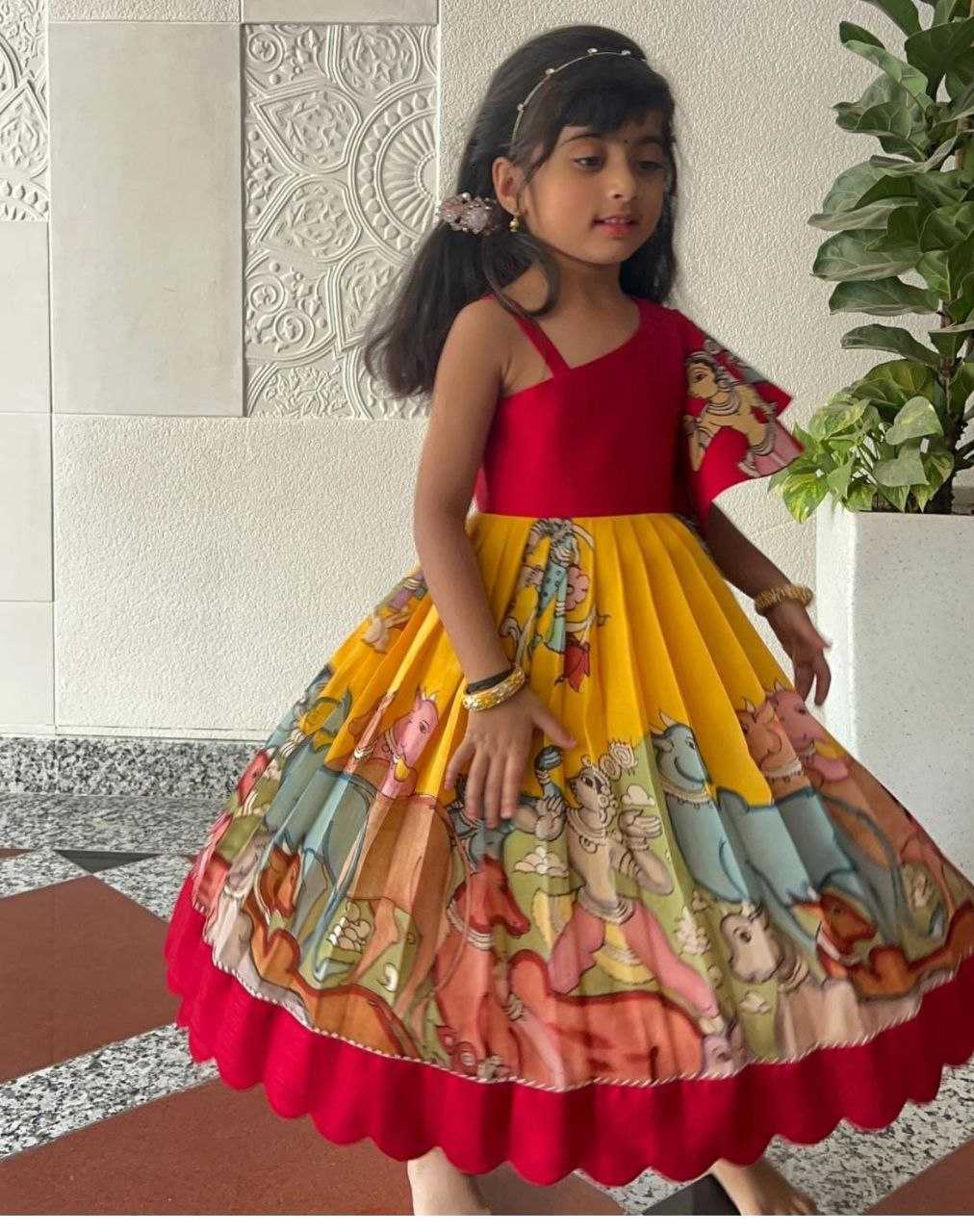 YNF HEAVY MASLIN COTTON KESH168 MNT09 KIDS WEAR WHOLESALE KIDS GOWNS GIRLS COTTON FROCKS KIDS ETHNIC WEAR GOWNS KIDS FESTIVE WEAR KIDS DIWALI CLOTHES KIDS PARTY WEAR ETHNIC MANUFACTURER