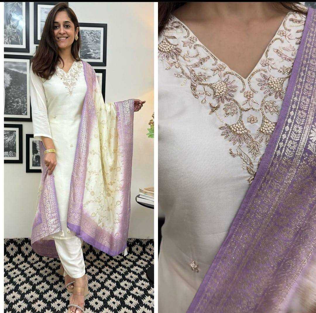 YNF PREMIUM ROMAN SILK KESH211 LDY82 SUITS & DRESSES WHOLESALE EMBROIDERED LADIES SILK PARTY WEAR WHITE SALWAR SUITS MANUFACTURER