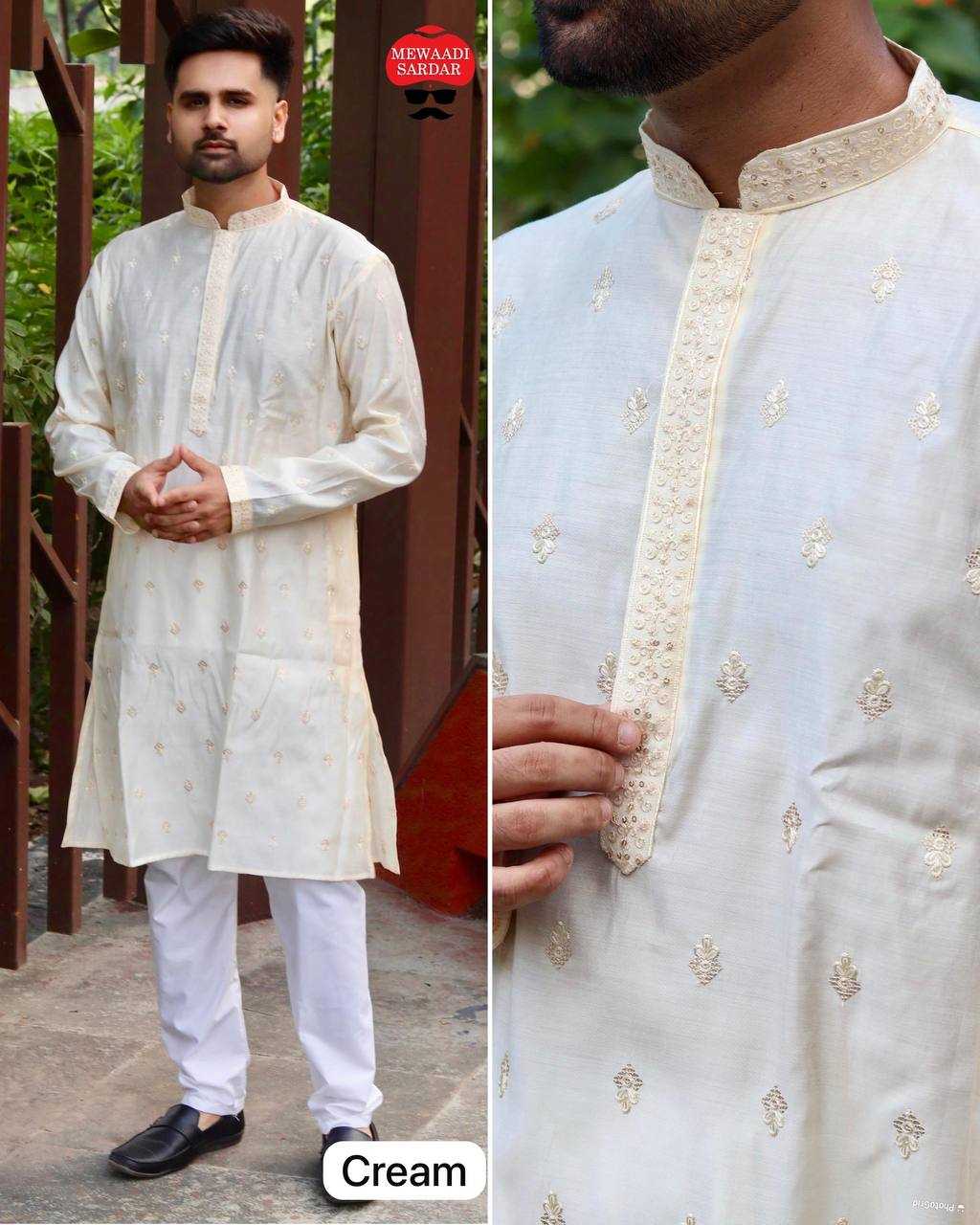 YNF PREMIUM SILK RIN125 RIWAAZ MENS WEAR WHOLESALE MENS KURTA PYJAMA MANUFACTURER