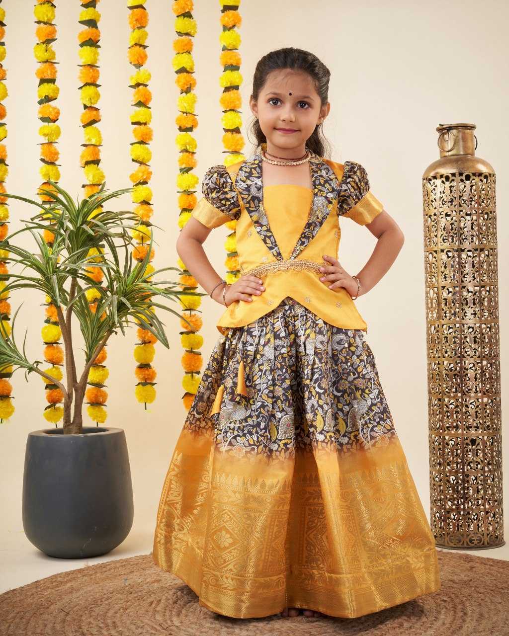 YNF SOFT SILK KESH109 RRKT35 KIDS WEAR WHOLESALE KIDS LEHENGAS MANUFACTURER