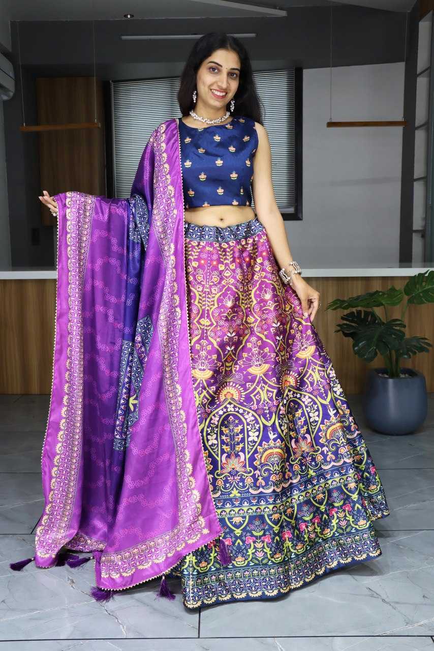 YNF ART SILK RIN119 7140 LEHENGAS WHOLESALE SILK PRINTED GOTA PATTI LEHENGAS MANUFACTURER