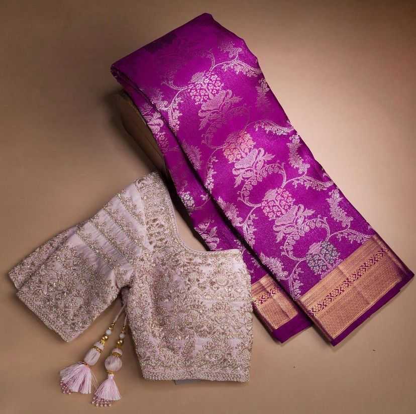 YNF BANARASI SOFT SILK RIN188 Roopam8 SILK SAREES WHOLESALE BANARASI SILK PURE ZARI SILK PURPLE SILK WEDDING OUTFITS SAREES MANUFACTURER