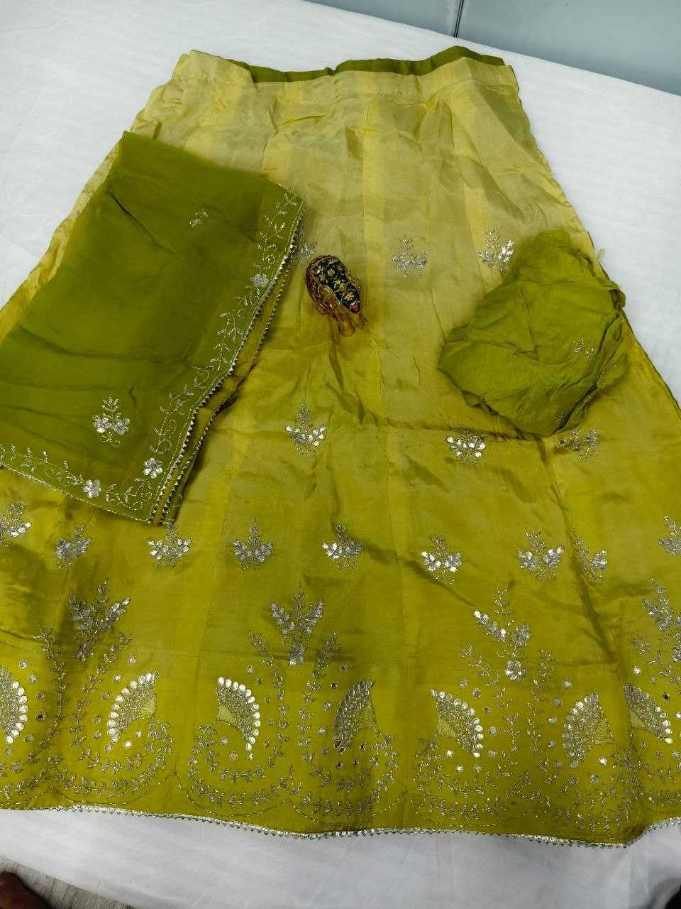 YNF CHINON SILK KESH179 AHB88 LEHENGAS WHOLESALE TRADITIONAL LEHENGA SILK LEHENGA RAJAWADA GOTA PATTI LEHENGA MANUFACTURER