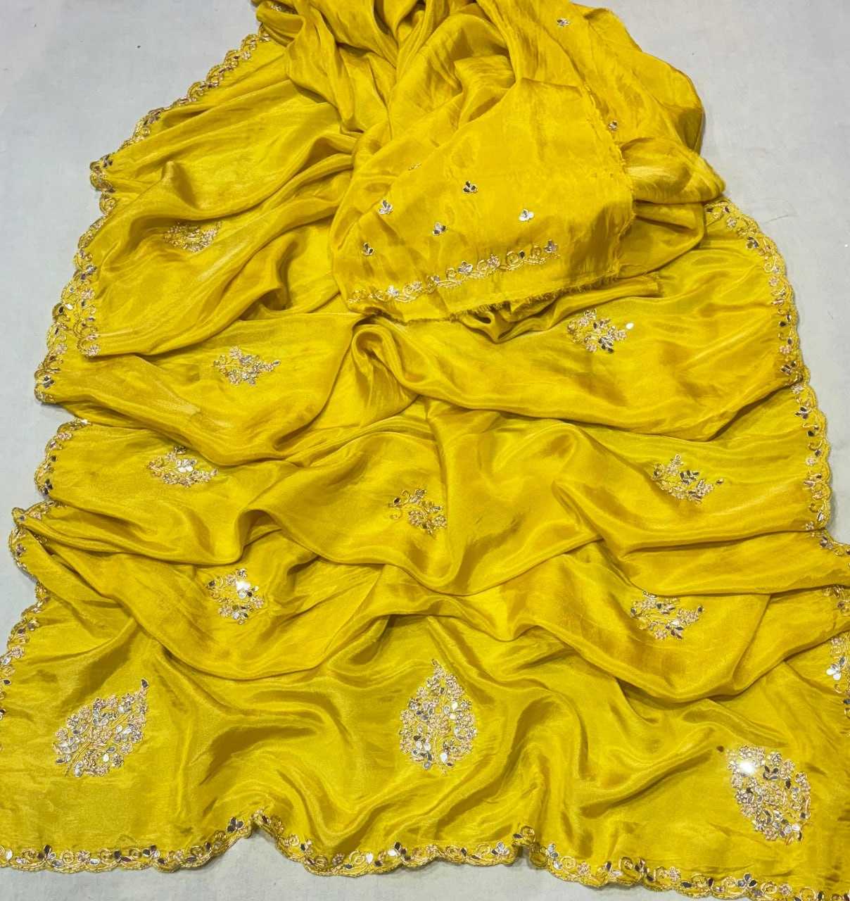 YNF TISSUE SILK RIN152 NSD79 SAREES WHOLESALE TISSUE SILK CUTWORK MIRROR WORK ZARI SAREES MANUFACTURER