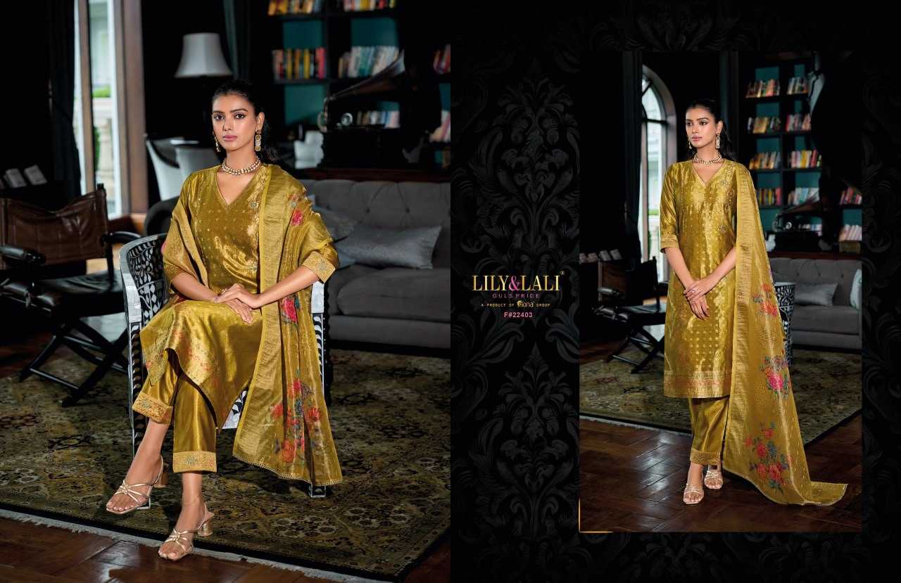 YNF BANARASI JACQUARD LILY & LALI KESH236 FARIDAN CLOTHING BRANDS WHOLESALE SUIT MANUFACTURER - Deevit International