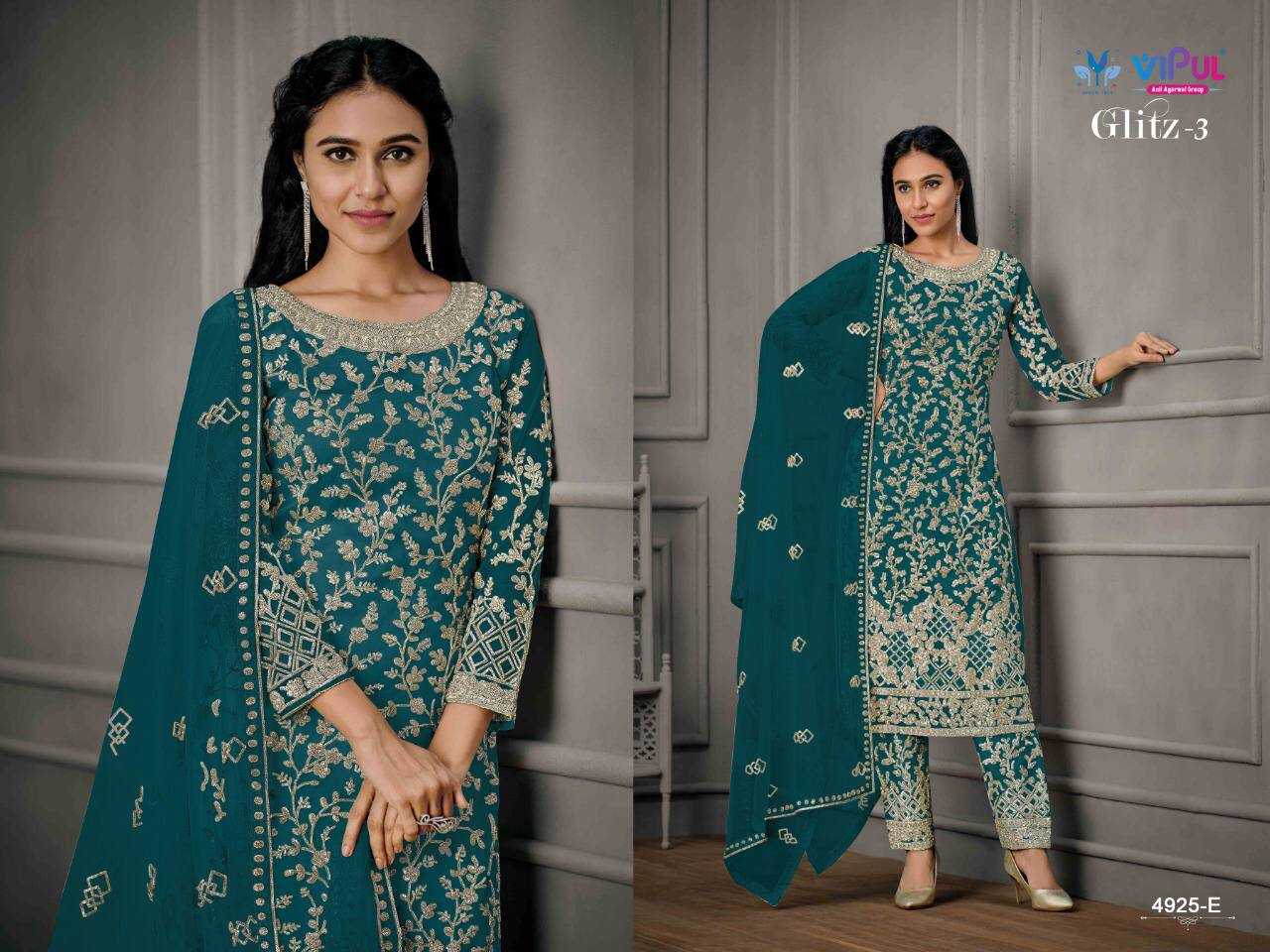 YNF BUTTERFLY NET RIN129 4925 SUITS & DRESSES WHOLESALE SEMI STITCHED SUITS MANUFACTURER - Deevit International