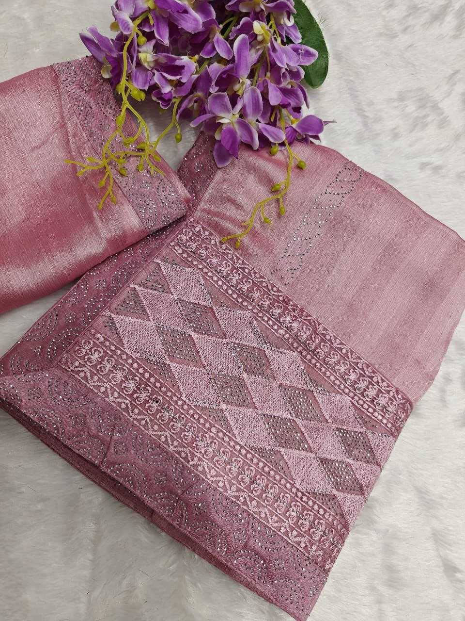 YNF CHIFFON KESH189  PARAMPARA - 4 SAREES WHOLESALE PARTY WEAR CHIFFON EMBROIDERED SAREES MANUFACTURER - Deevit International