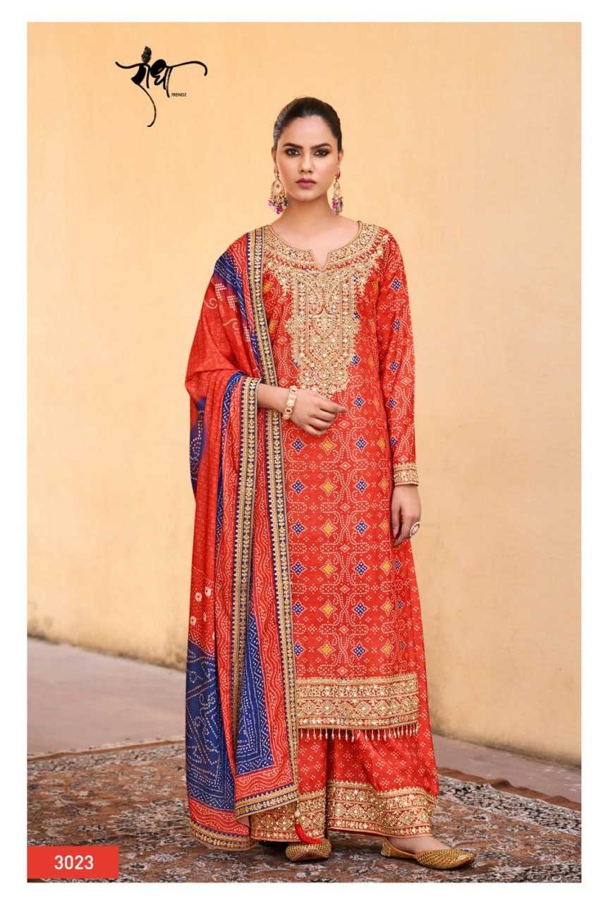 YNF CHINON RADHA TRENDZ KESH233 SHRINGAR CLOTHING BRANDS WHOLESALE SUITS MANUFACTURER - Deevit International