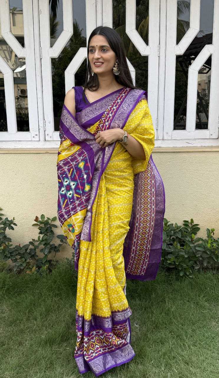 YNF COTTON SILK KESH117 RWC52 SAREES WHOLESALE HALDI OUTFITS COTTON BANDHANI YELLOW SAREES MANUFACTURER - Deevit International