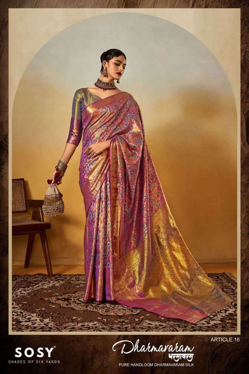 YNF DHARMAVARAM SILK SOSY RIN195 Dharmavaram CLOTHING BRANDS WHOLESALE SAREES MANUFACTURER - Deevit International