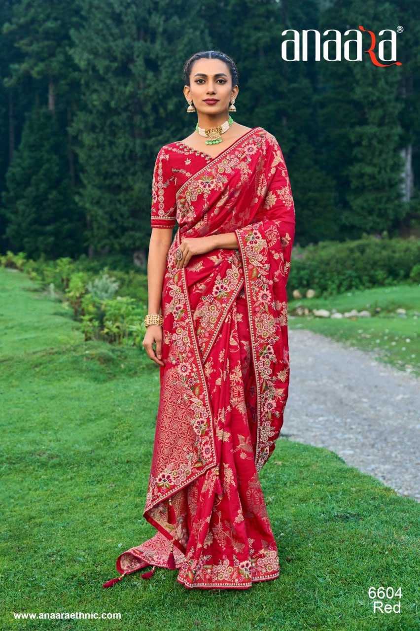 YNF DOLA SILK TATHASTU KESH113 Anaara 6604 CLOTHING BRANDS WHOLESALE SAREES MANUFACTURER - Deevit International