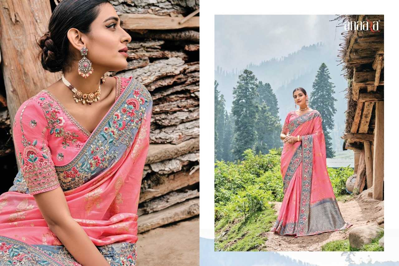 YNF DOLA SILK TATHASTU KESH113 Anaara 6609 CLOTHING BRANDS WHOLESALE SAREES MANUFACTURER - Deevit International