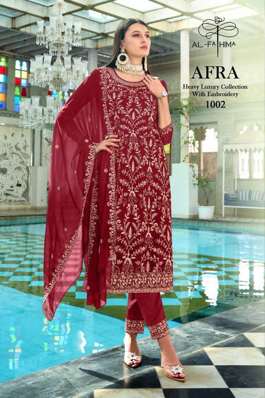 YNF FAUX GEOREGTTE AL-FATHIMA KESH246 AFRA CLOTHING BRANDS WHOLESALE SUIT MANUFACTURER - Deevit International