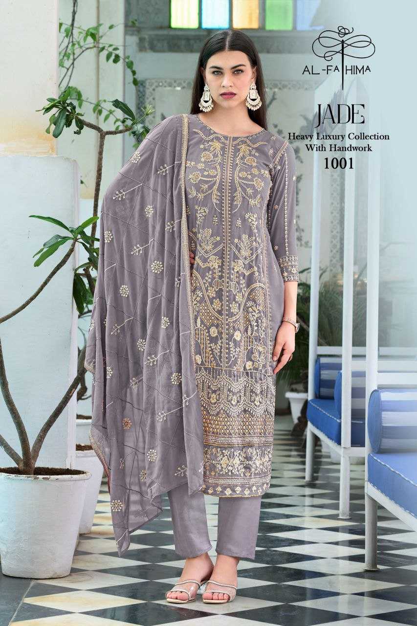 YNF FAUX GEOREGTTE AL-FATHIMA KESH246 JADE CLOTHING BRANDS WHOLESALE SUIT MANUFACTURER - Deevit International