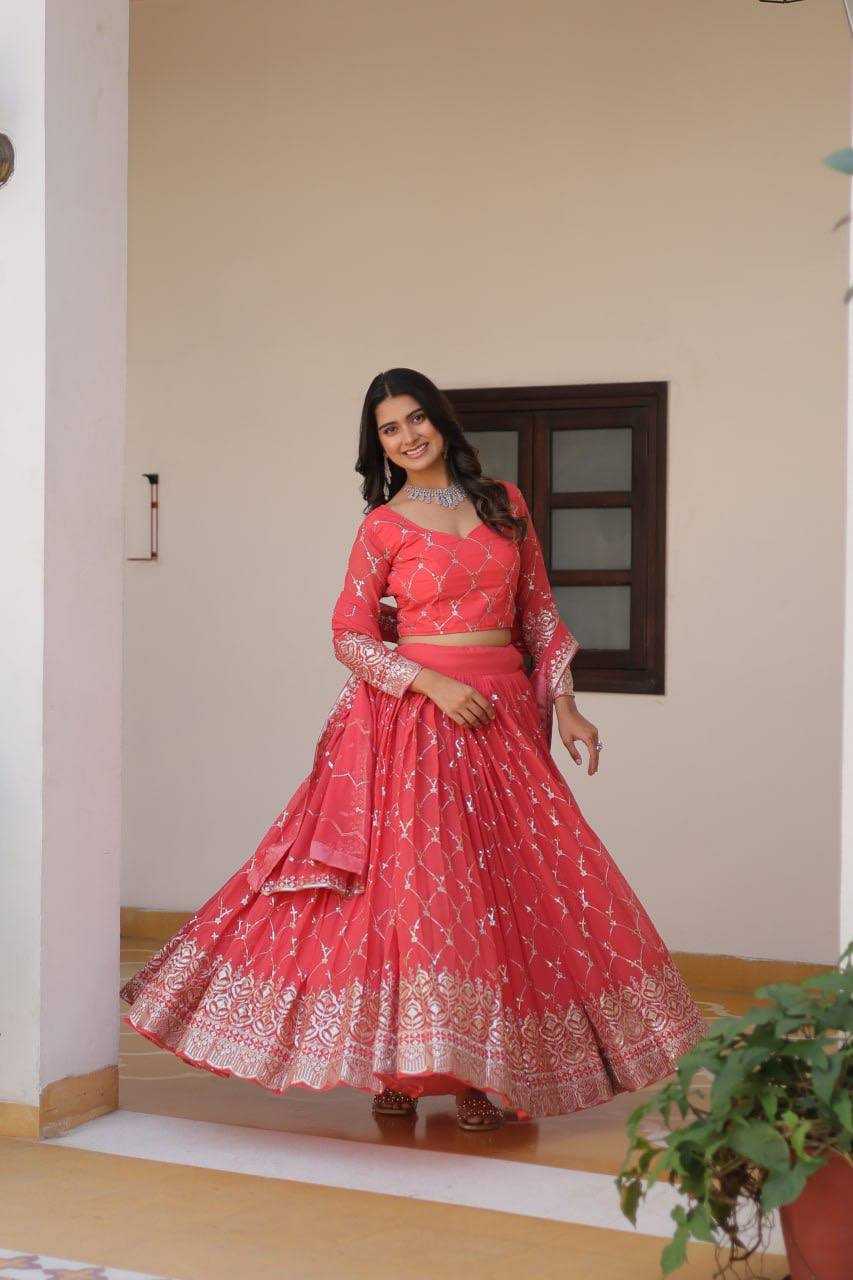 YNF FAUX GEORGETTE KESH127 066 LEHENGAS WHOLESALE DESIGNER TRADITIONALGEORGETTE LEHENGA WITH DUPATTA MANUFACTURER - Deevit International