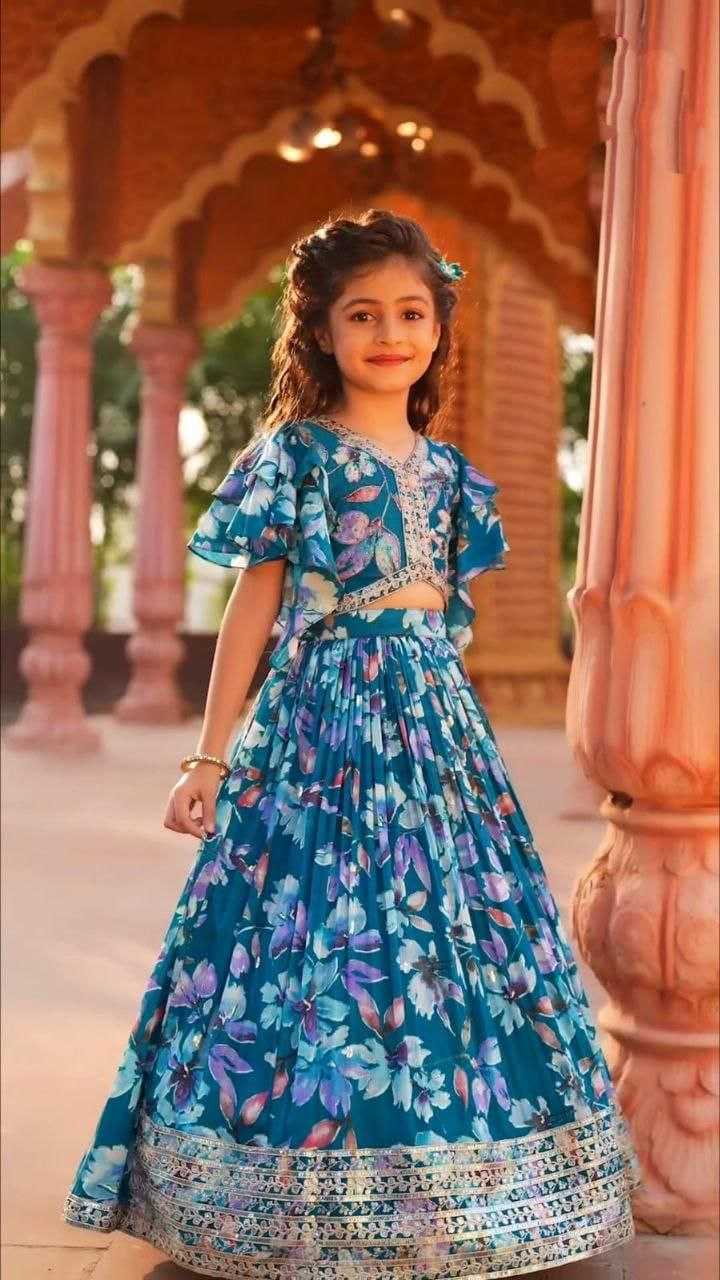 YNF FAUX GEORGETTE KESH168 MNT45 KIDS WEAR WHOLESALE KIDS LEHENGA KIDS TRADITIONAL OUTFITS KIDS LEHENGA CHOLI KIDS FESTIVE WEAR KIDS WEDDING OUTFITS MANUFACTURER - Deevit International