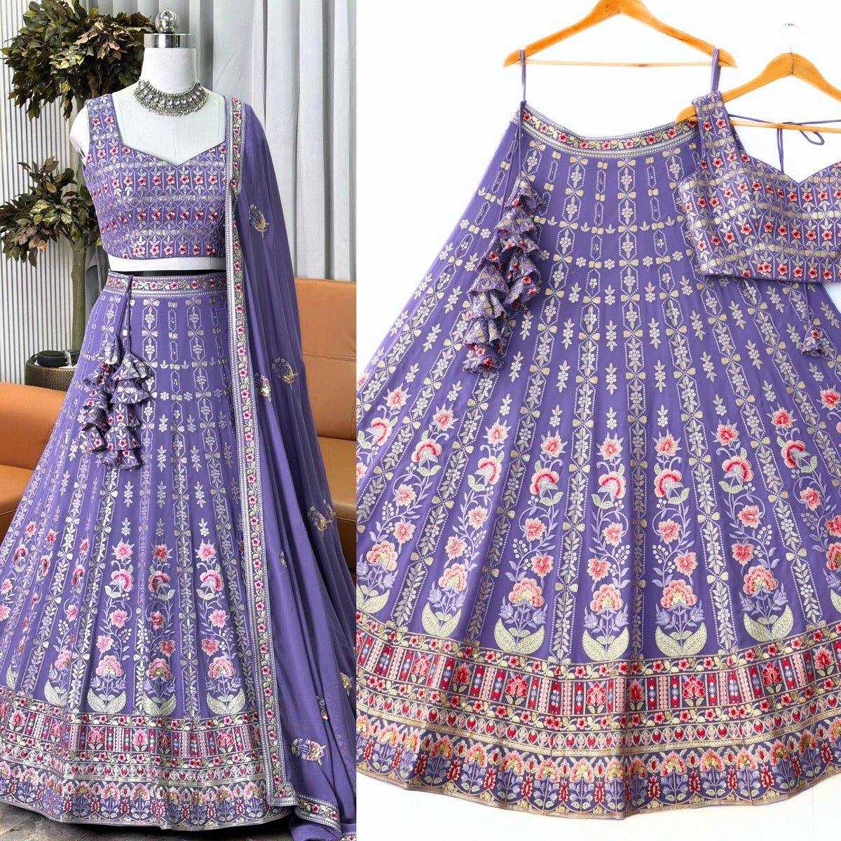 PURPLE LEHENGA