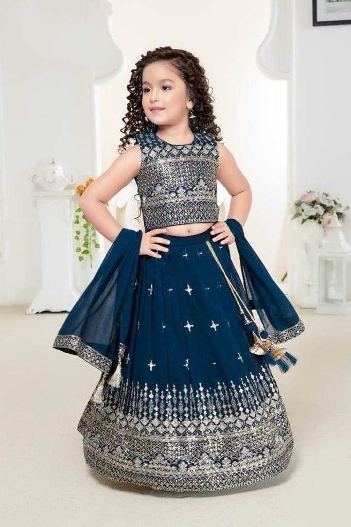 YNF GEORGETTE KESH168 MNT46 KIDS WEAR WHOLESALE KIDS LEHENGA KIDS TRADITIONAL OUTFITS KIDS LEHENGA CHOLI KIDS FESTIVE WEAR KIDS WEDDING OUTFITS MANUFACTURER - Deevit International