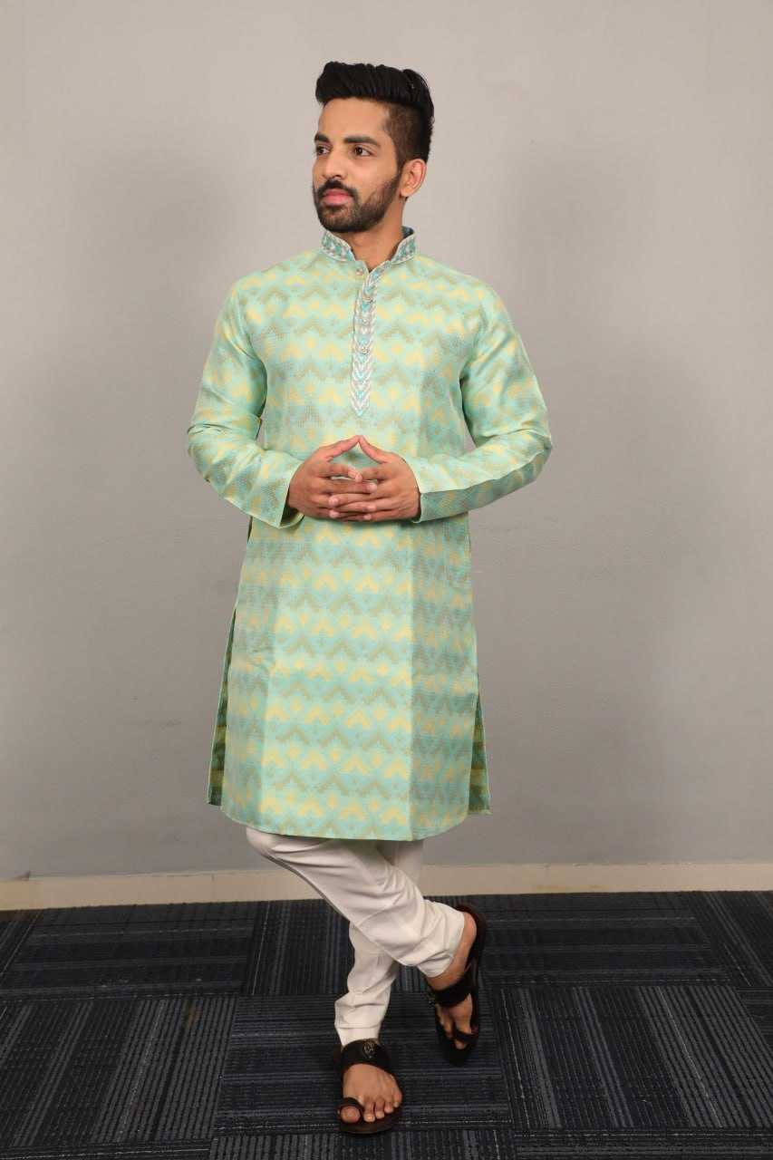 YNF JEQUARD SILK RIN111 MORPANKH MENS WEAR WHOLESALE COTTON  MEN KURTA PAJAMA EMANUFACTURER - Deevit International