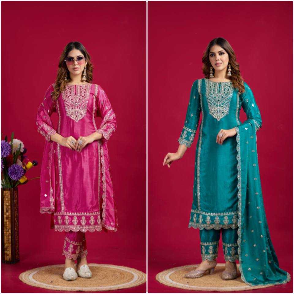 YNF KESH128 5001 SUITS & DRESSES WHOLESALE EMBROIDERY PARTY WEAR LADIES ZARI SUITS MANUFACTURER - Deevit International