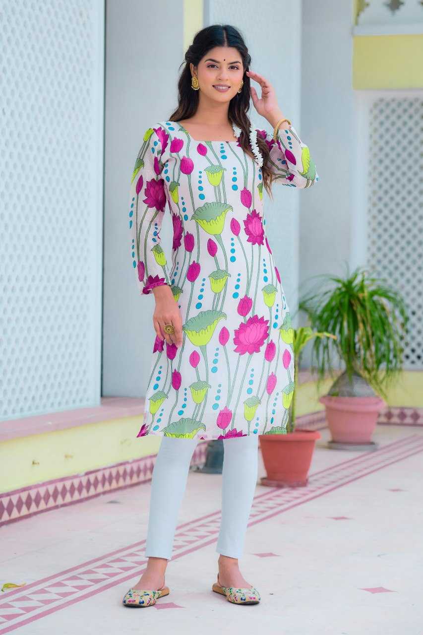 YNF KOTA CHEX KESH243 1035 KURTIS WHOLESALE FESTIVE PRINTED 3/4 SLEEVE KURTIS MANUFACTURER - Deevit International