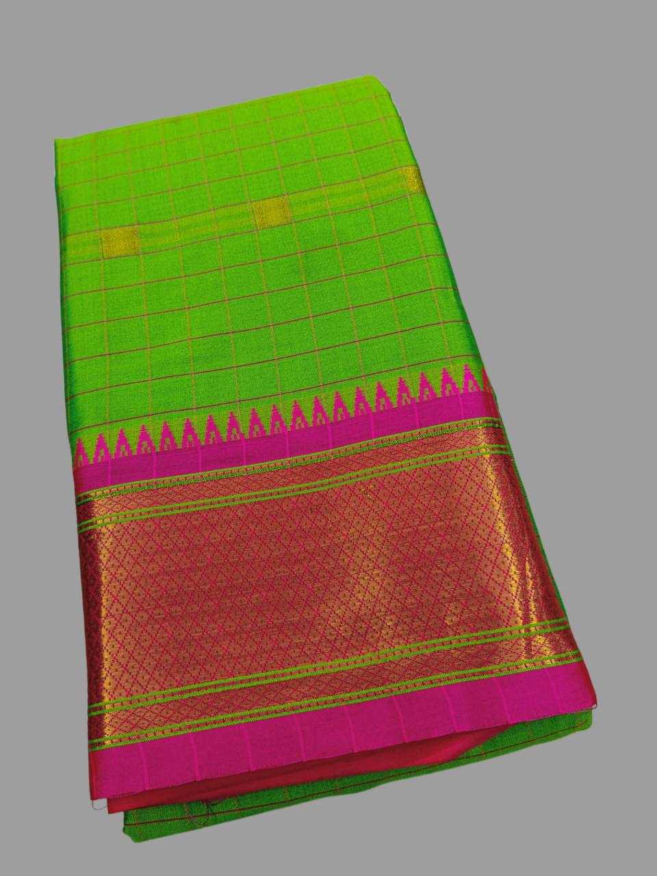 YNF LICHI SILK KESH245 RNF16 SAREES WHOLESALE JACQUARD ZARI BORDER COTTON SILK SAREES MANUFACTURER - Deevit International