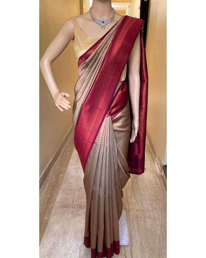 YNF LICHI SILK RIN179 659 SILK SAREES WHOLESALE ZARI BORDER SILK SAREE FOR WEDDING DOLA SILK SAREES MANUFACTURER - Deevit International